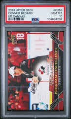 2023-24 Upper Deck UD Canvas #C258 Connor Bedard PSA 10 (Rookie) | Eastridge Sports Cards