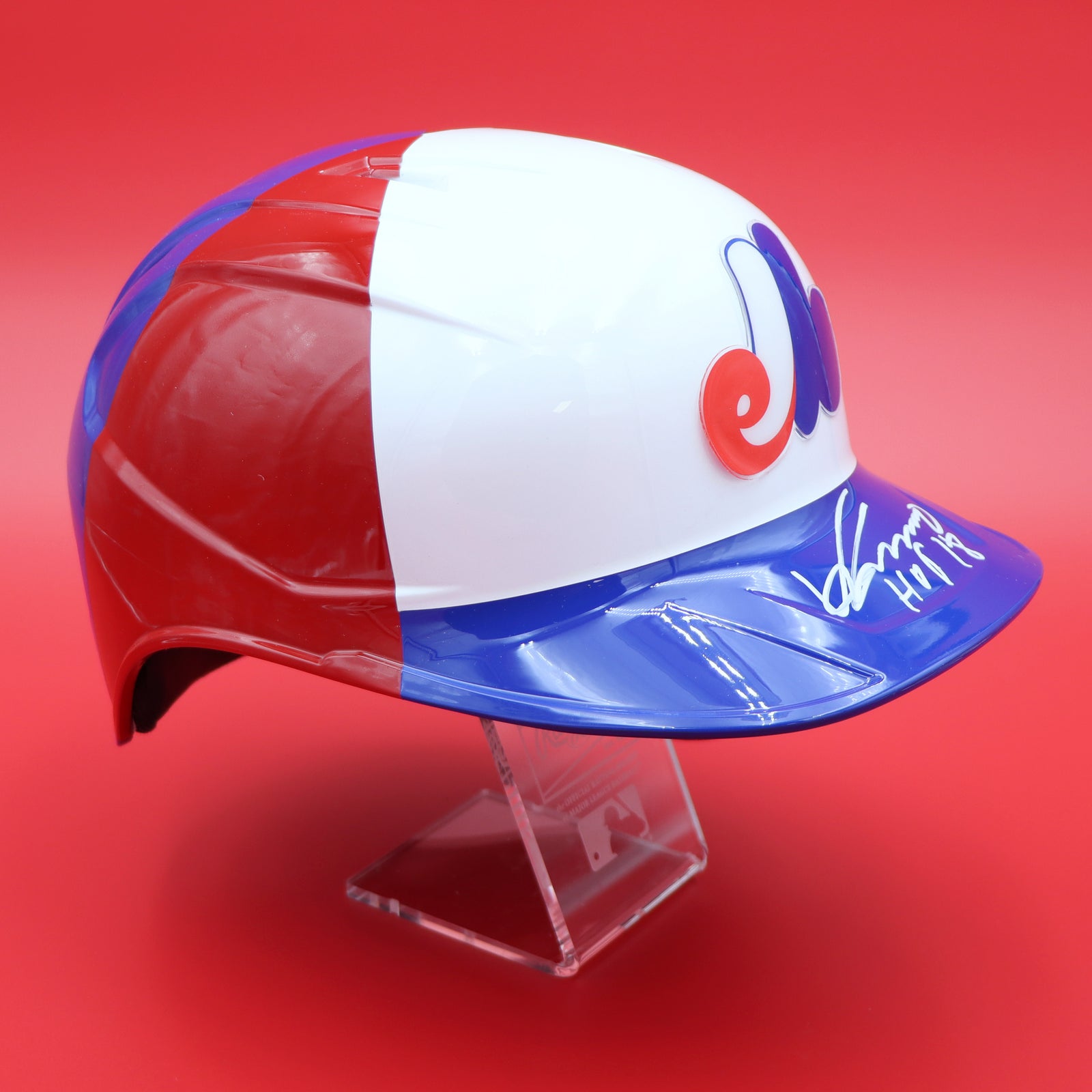 Vladimir Guerrero Sr. Montreal Expos Autographed Replica Batting Helmet (Fanatics Authentic)