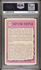 1982-83 O-Pee-Chee #107 Wayne Gretzky- In Action PSA 8 | Eastridge Sports Cards