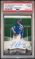 2014 Bowman Platinum Prospect Autographs Green Refractors #APJBA Javier Baez #019/399 PSA 9 | Eastridge Sports Cards