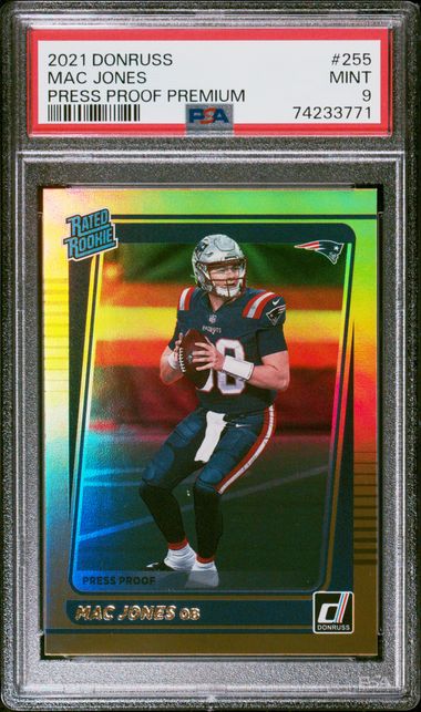 2021 Donruss Press Proof Premium #255 Mac Jones PSA 9 (Rookie) | Eastridge Sports Cards