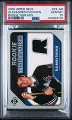 2005-06 Upper Deck Rookie Threads #RT-AO Alexander Ovechkin PSA 10 (Rookie) | Eastridge Sports Cards