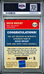 2005 Finest Autographs Refractor #FA-DW David Wright PSA 7 | Eastridge Sports Cards