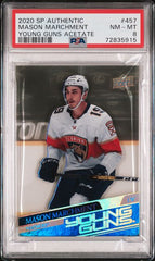2020-21 SP Authentic Young Guns Acetate #457 Mason Marchment PSA 8 (Rookie) | Eastridge Sports Cards