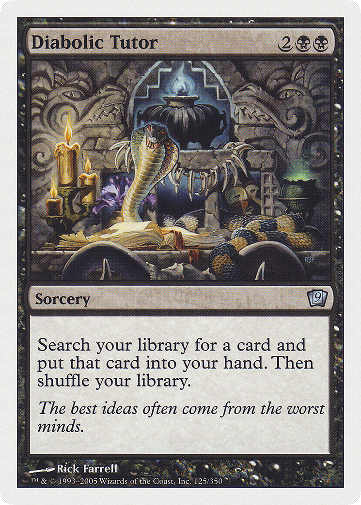 Diabolic Tutor (9ED-125) - 9th Edition Foil