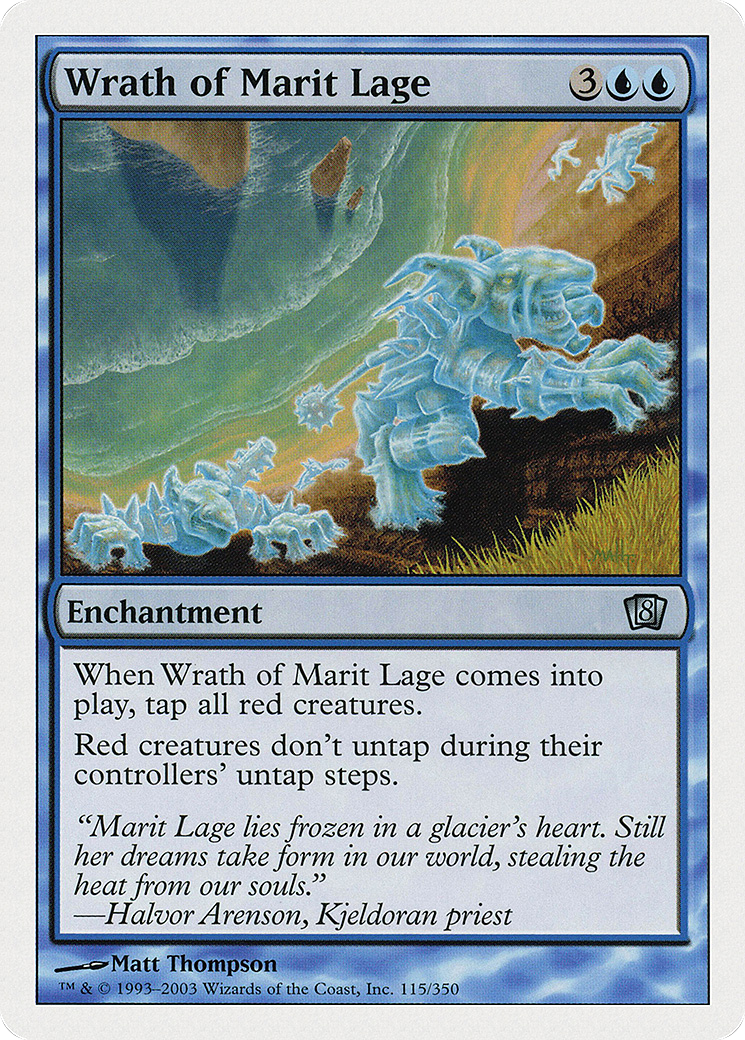Wrath of Marit Lage (8ED-115) - 8th Edition Foil