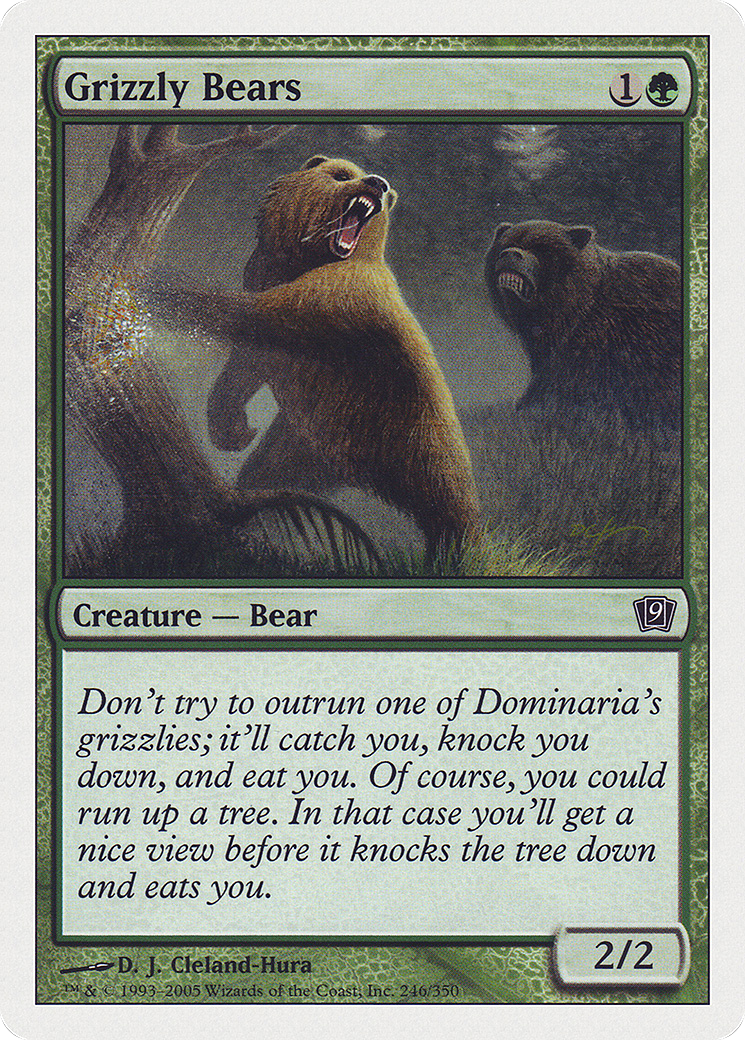 Grizzly Bears (9ED-246) - 9th Edition Foil