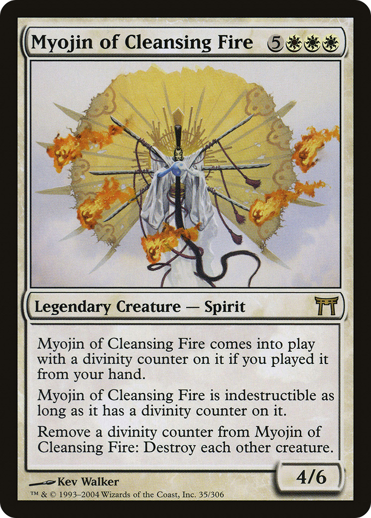 Myojin of Cleansing Fire (CHK-035) - Champions of Kamigawa Foil