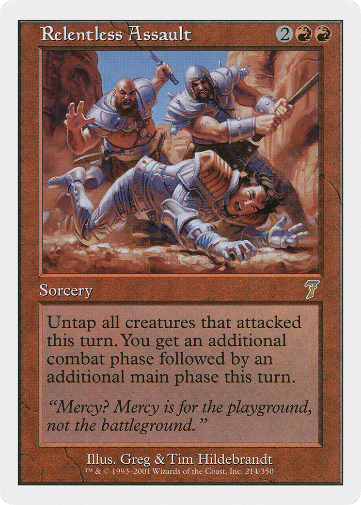 Relentless Assault (7ED-214) - 7th Edition Foil