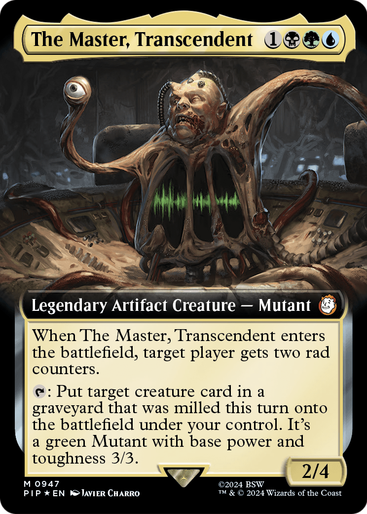 The Master, Transcendent (Extended Art) (Surge Foil) (PIP-947) - Fallout: (Extended Art) Foil