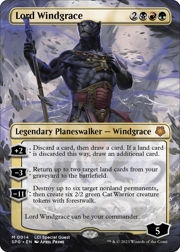 Lord Windgrace (Borderless) (SPG-014) - Special Guests Foil