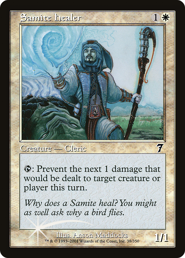 Samite Healer (7ED-038) - 7th Edition Foil