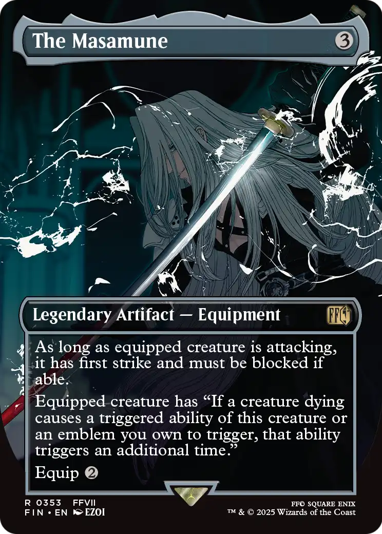 The Masamune (Borderless) (FIN-353) - FINAL FANTASY Foil