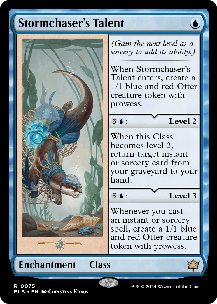 Stormchaser's Talent (BLB-075) - Bloomburrow Foil
