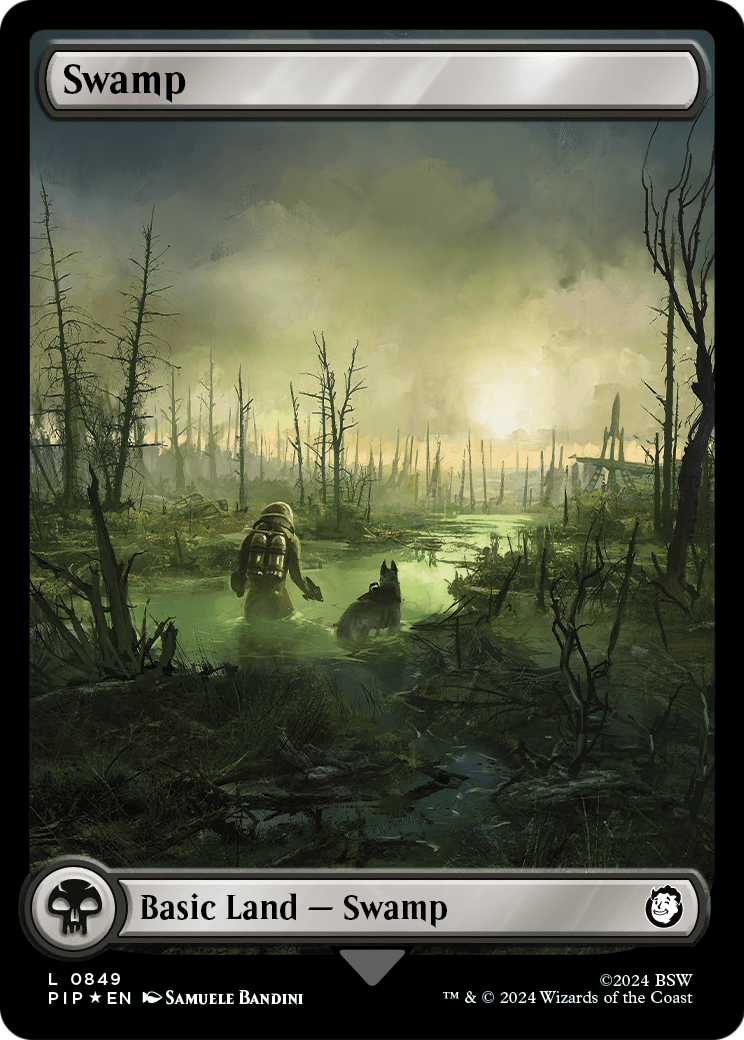 Swamp (0849) (Surge Foil) (PIP-849) - Fallout Foil