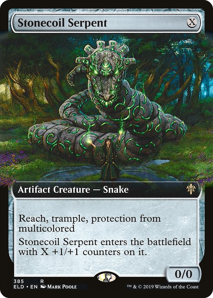 Stonecoil Serpent (Extended Art) (ELD-385) - Throne of Eldraine: (Extended Art) Foil