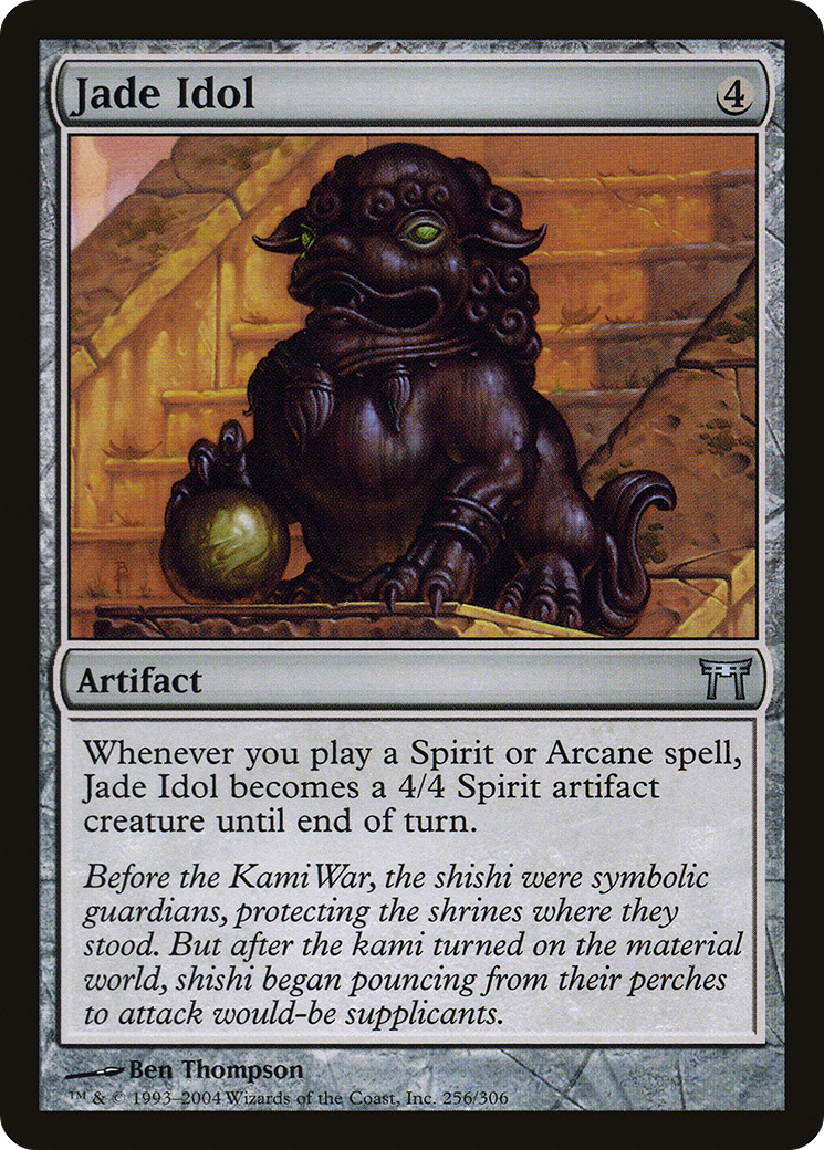 Jade Idol (CHK-256) - Champions of Kamigawa Foil