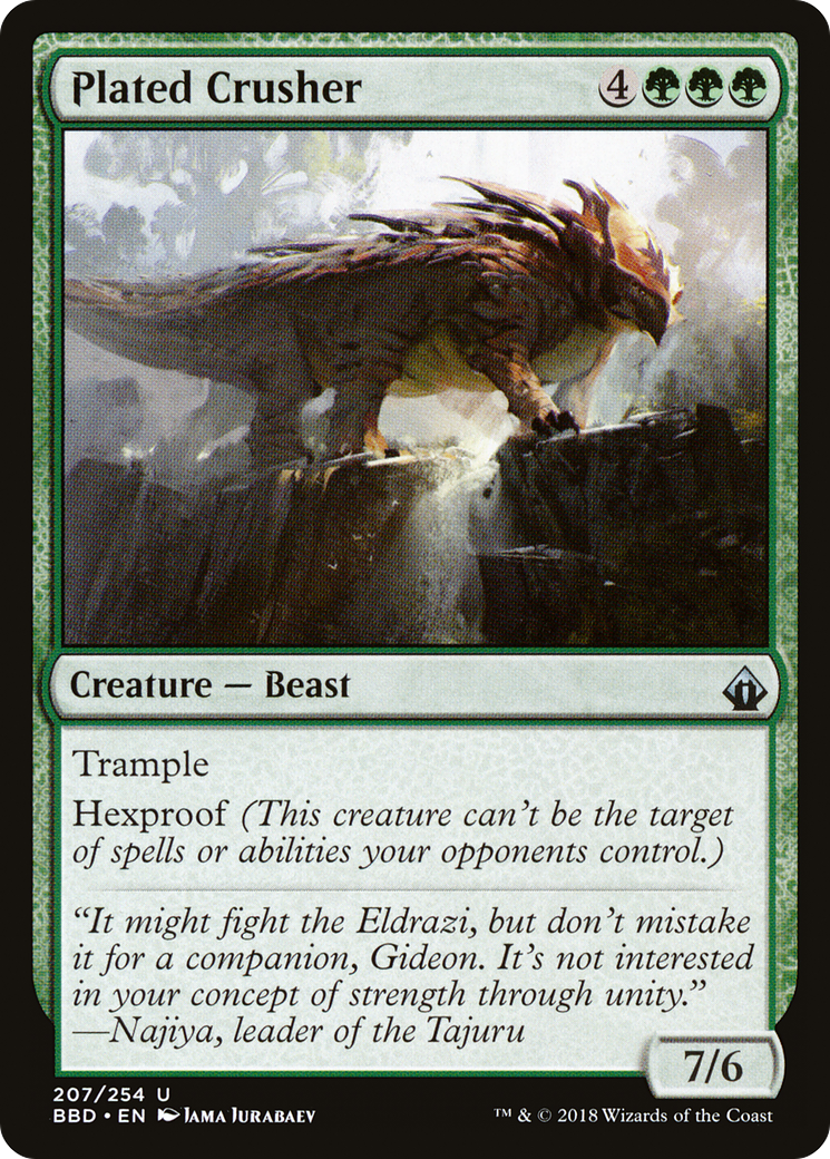 Plated Crusher (BBD-207) - Battlebond Foil