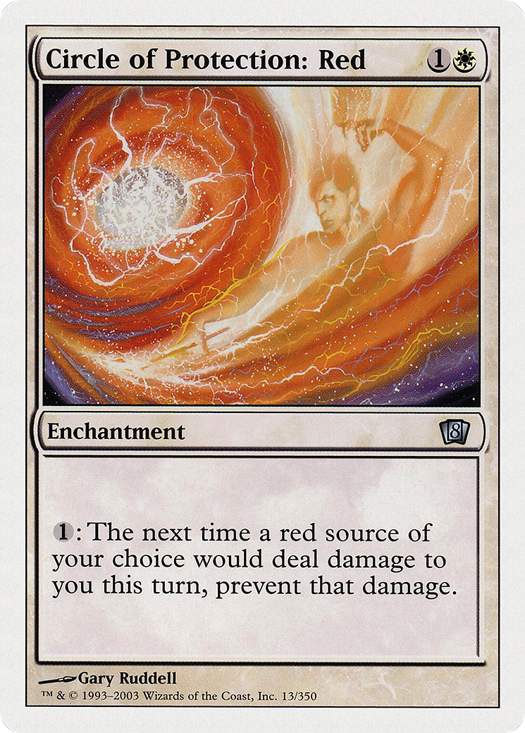Circle of Protection: Red (8ED-013) - 8th Edition Foil