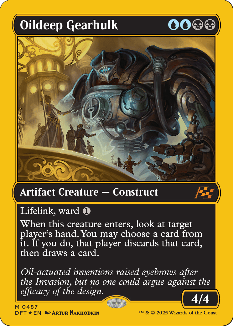 Oildeep Gearhulk (First-Place Foil) (DFT-487) - Aetherdrift Foil