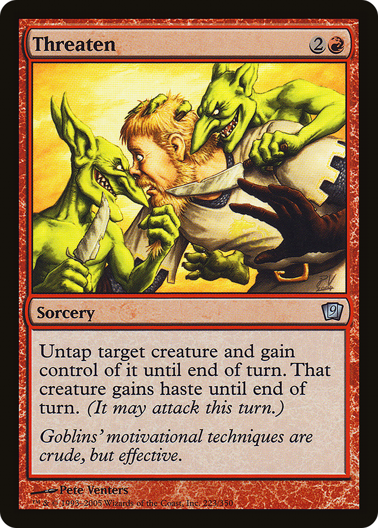 Threaten (9ED-223) - 9th Edition