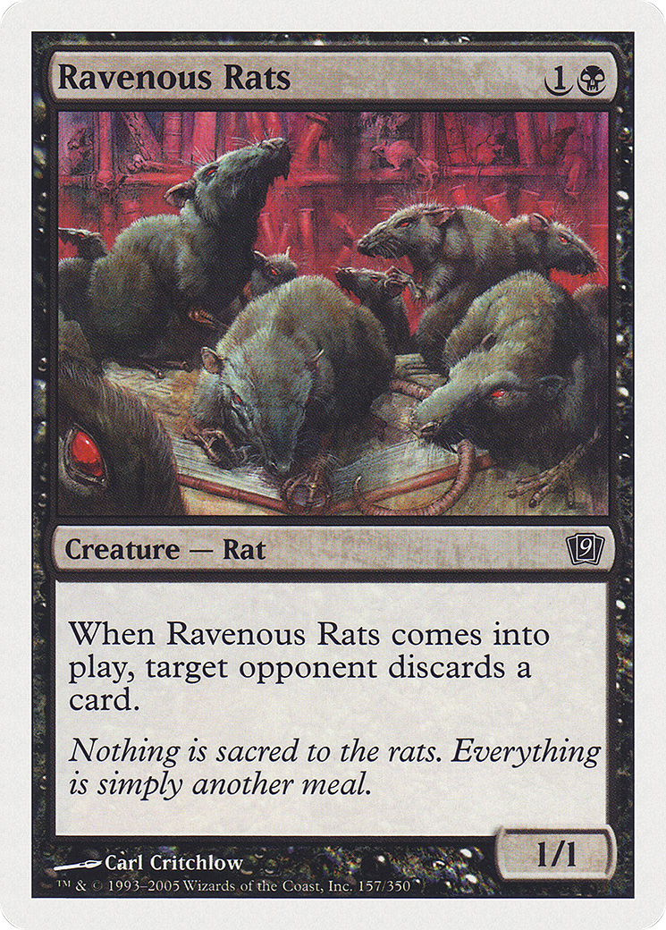 Ravenous Rats (9ED-157) - 9th Edition Foil
