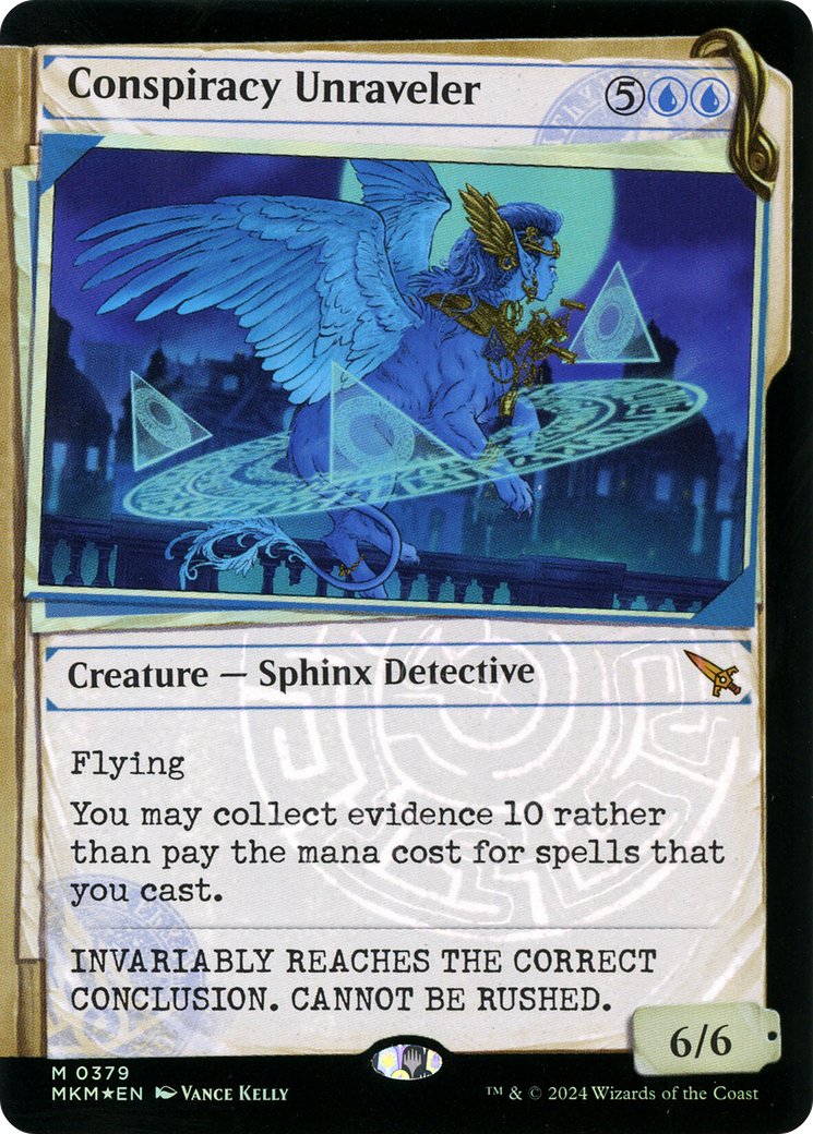 Conspiracy Unraveler (Showcase) (Invisible Ink) (MKM-379) - Murders at Karlov Manor: (Showcase) Foil