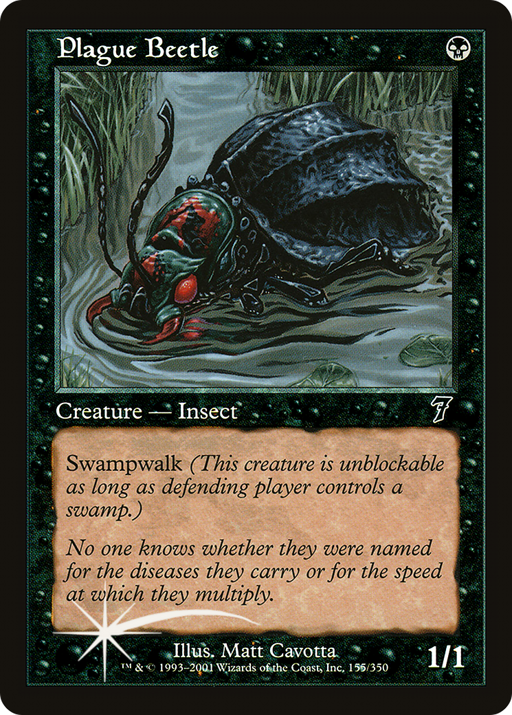 Plague Beetle (7ED-155) - 7th Edition Foil