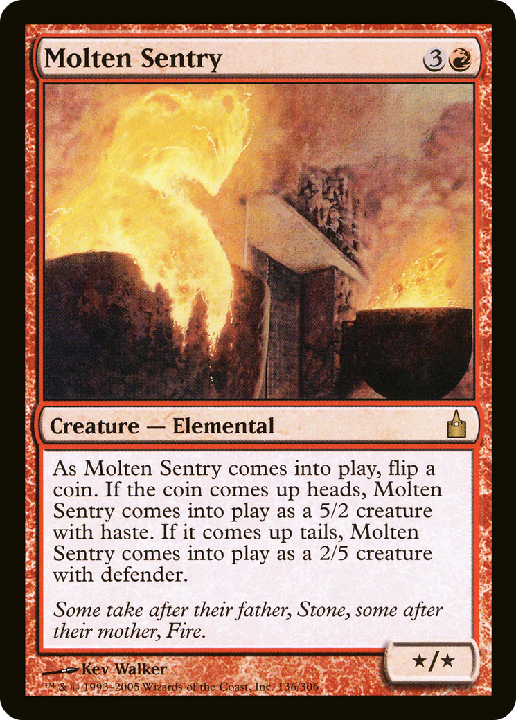 Molten Sentry (RAV-136) - Ravnica: City of Guilds