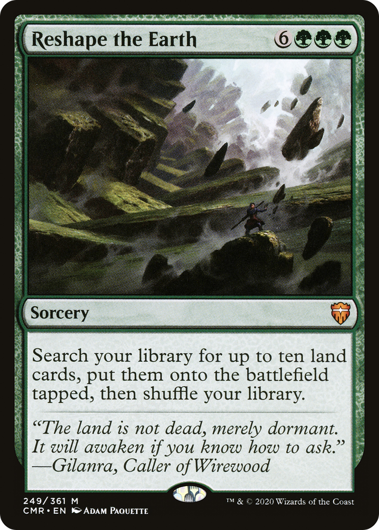 Reshape the Earth (CMR-249) - Commander Legends Foil