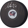 Adam Fantilli Autographed Columbus Blue Jackets Hockey Puck (Fanatics Authentic)