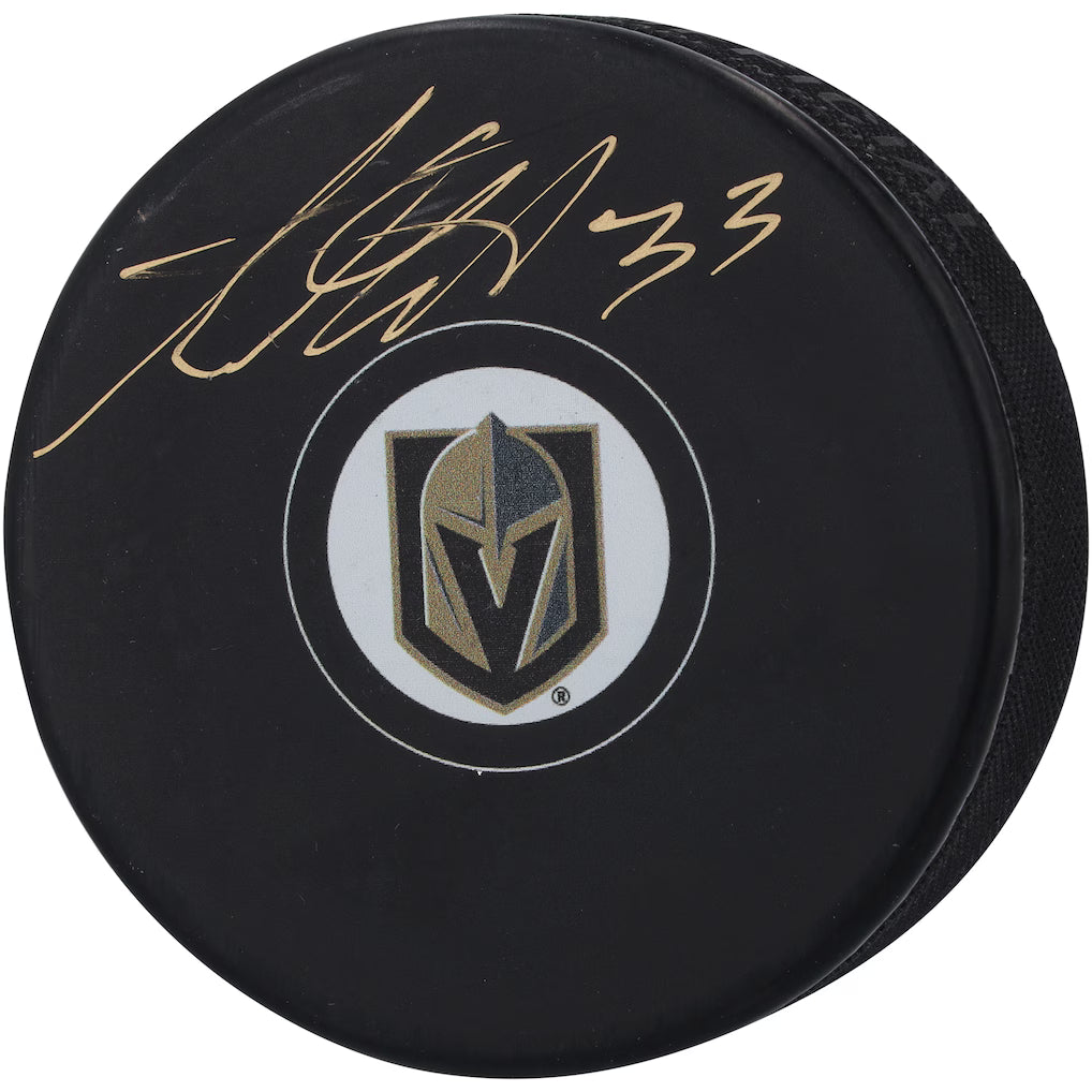 Adin Hill Autographed Vegas Golden Knights Hockey Puck (Fanatics Authentic)