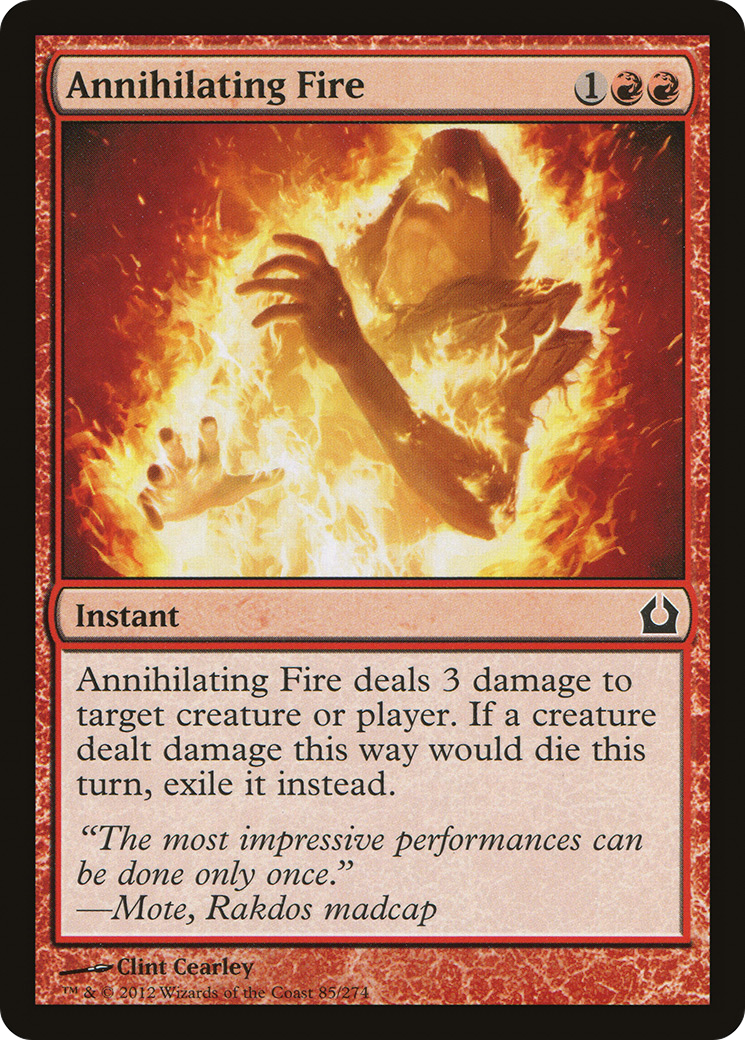 Annihilating Fire (RTR-085) - Return to Ravnica Foil
