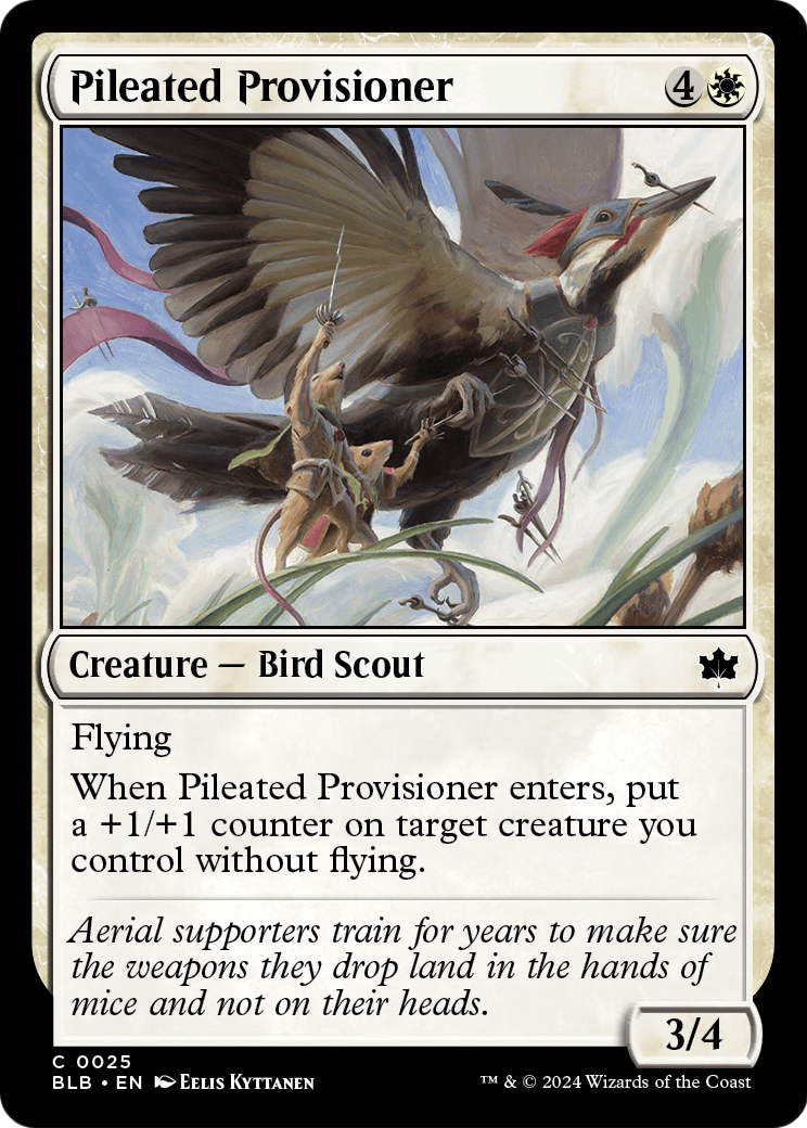 Pileated Provisioner (BLB-025) - Bloomburrow Foil