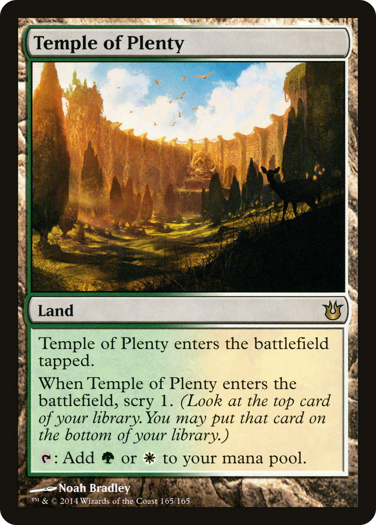 Temple of Plenty (BNG-165) - Born of the Gods Foil