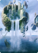 Island // Island (AZNR-011) - Zendikar Rising Art Series (Borderless)