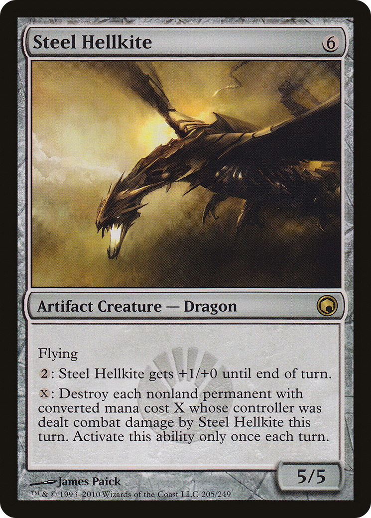 Steel Hellkite (SOM-205) - Scars of Mirrodin