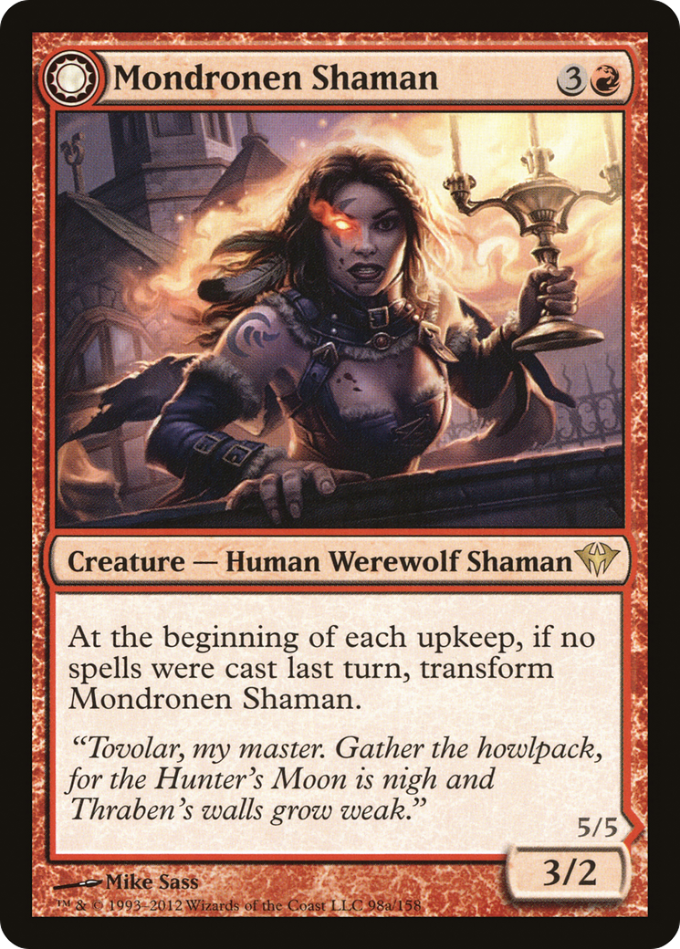 Mondronen Shaman (DKA-098) - Dark Ascension: (Double Faced Transform)