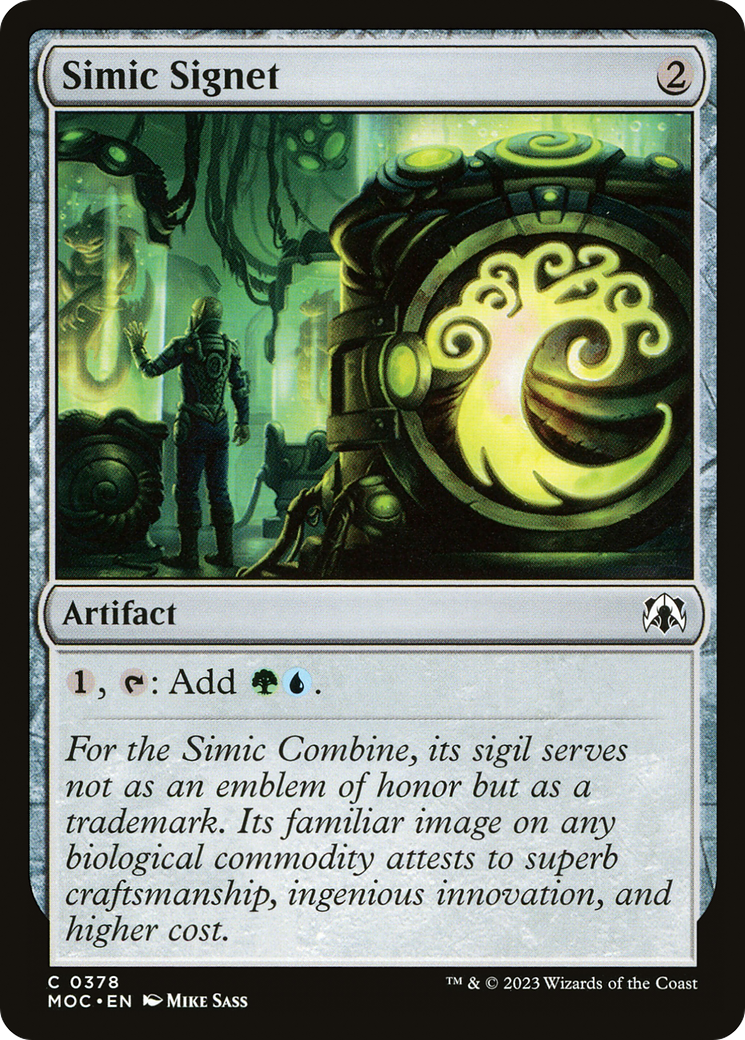 Simic Signet (MOC-378) - March of the Machine Commander