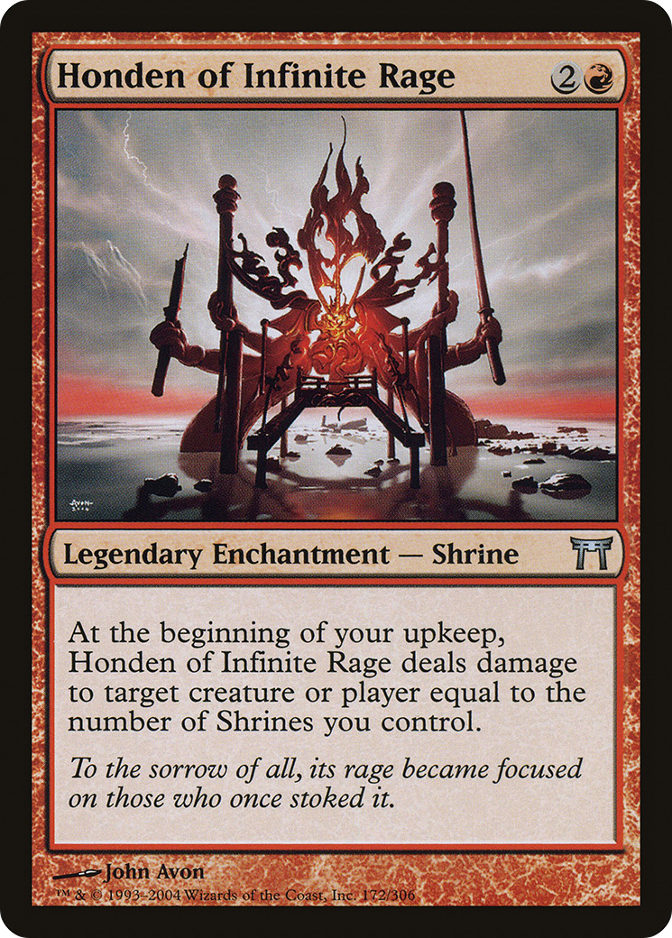 Honden of Infinite Rage (CHK-172) - Champions of Kamigawa Foil