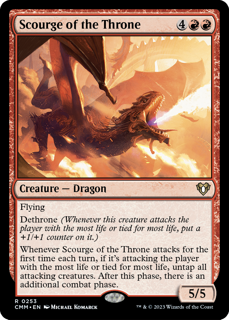 Scourge of the Throne (CMM-253) - Commander Masters Foil
