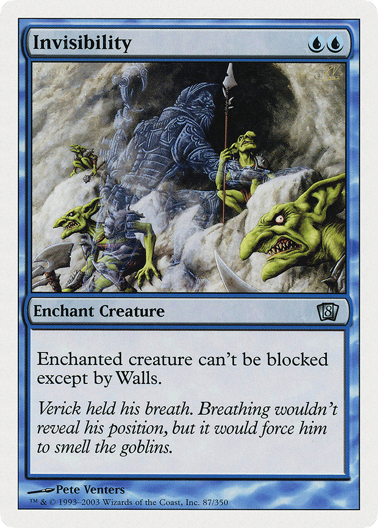 Invisibility (8ED-087) - 8th Edition Foil