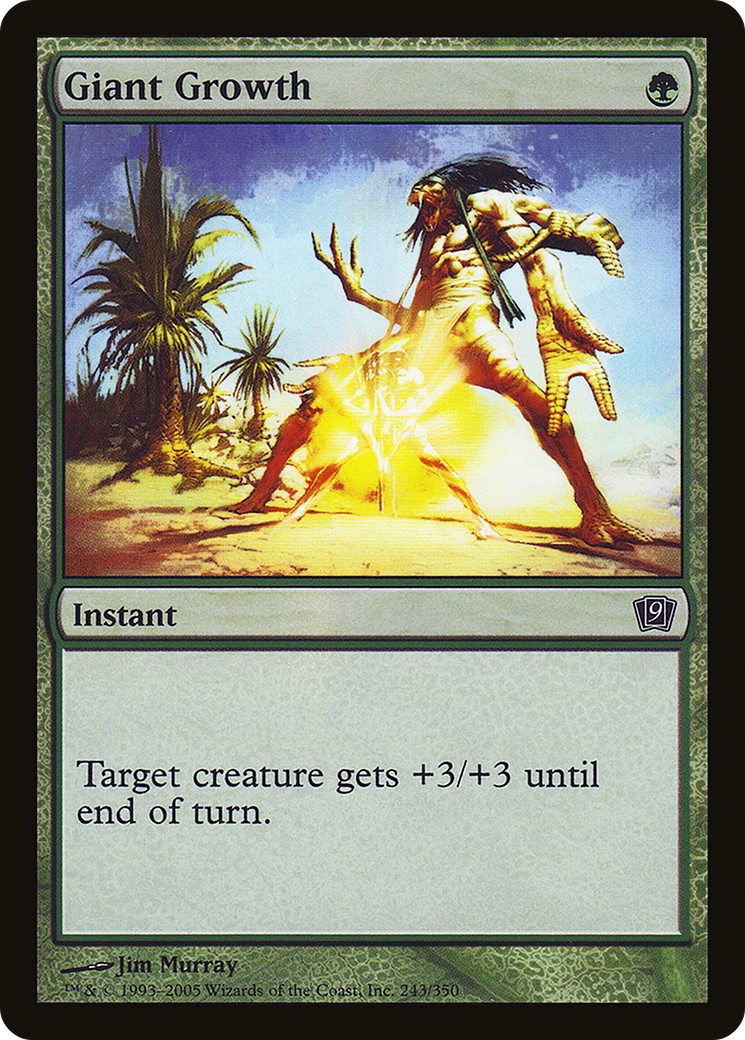 Giant Growth (9ED-243) - 9th Edition Foil