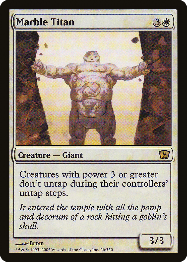 Marble Titan (9ED-026) - 9th Edition Foil