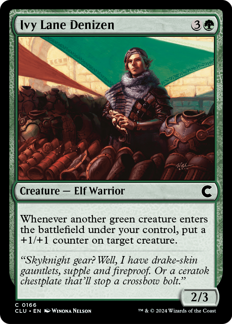 Ivy Lane Denizen (CLU-166) - Ravnica: Clue Edition