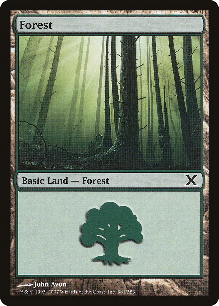 Forest (381) (10E-381) - Tenth Edition Foil