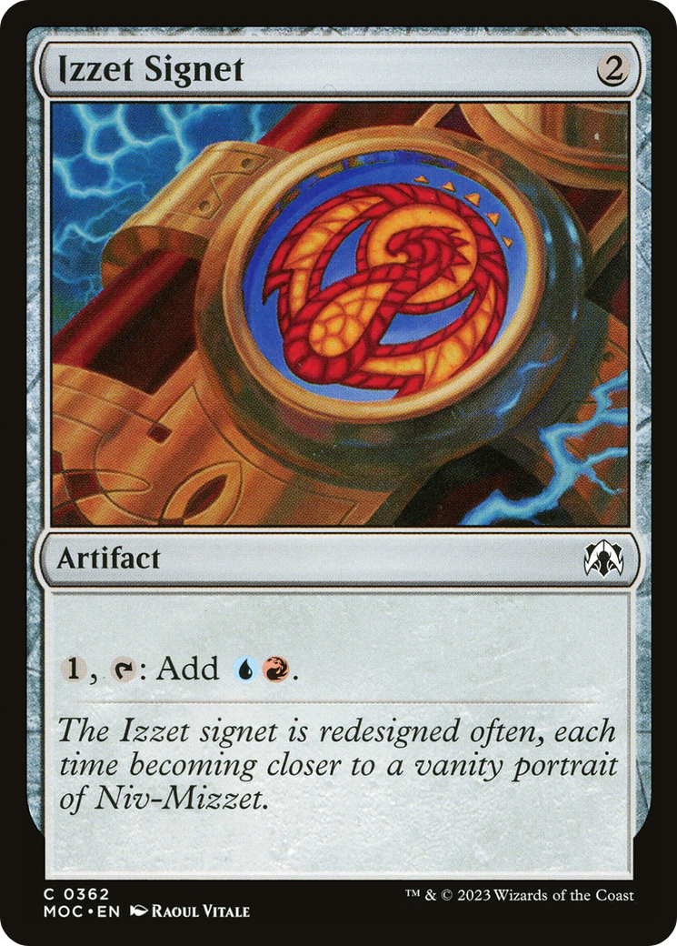 Izzet Signet (MOC-362) - March of the Machine Commander