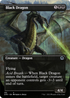 Black Dragon (Borderless) (AFR-291) - Adventures in the Forgotten Realms