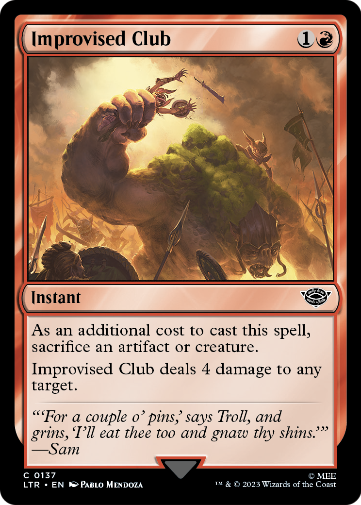 Improvised Club (LTR-137) - The Lord of the Rings: Tales of Middle-earth Foil