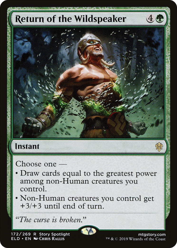 Return of the Wildspeaker (ELD-172) - Throne of Eldraine Foil